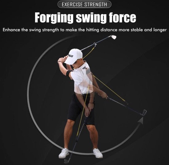 Swing Resistance Bands voor Golf Training - Verbeter uw Golfswing met dit Hulpmiddel voor Trekkoord - Band voor Houdingcorrectie en Golf Swing Oefeningen van Balight — afbeelding 2