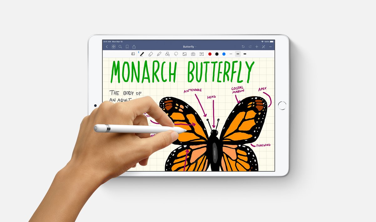 Apple iPad Air 2019 10.5" Retina scherm WiFi 4G 256GB zilver, A12 Bionic chip, licht en dun tablet - Afbeelding 2