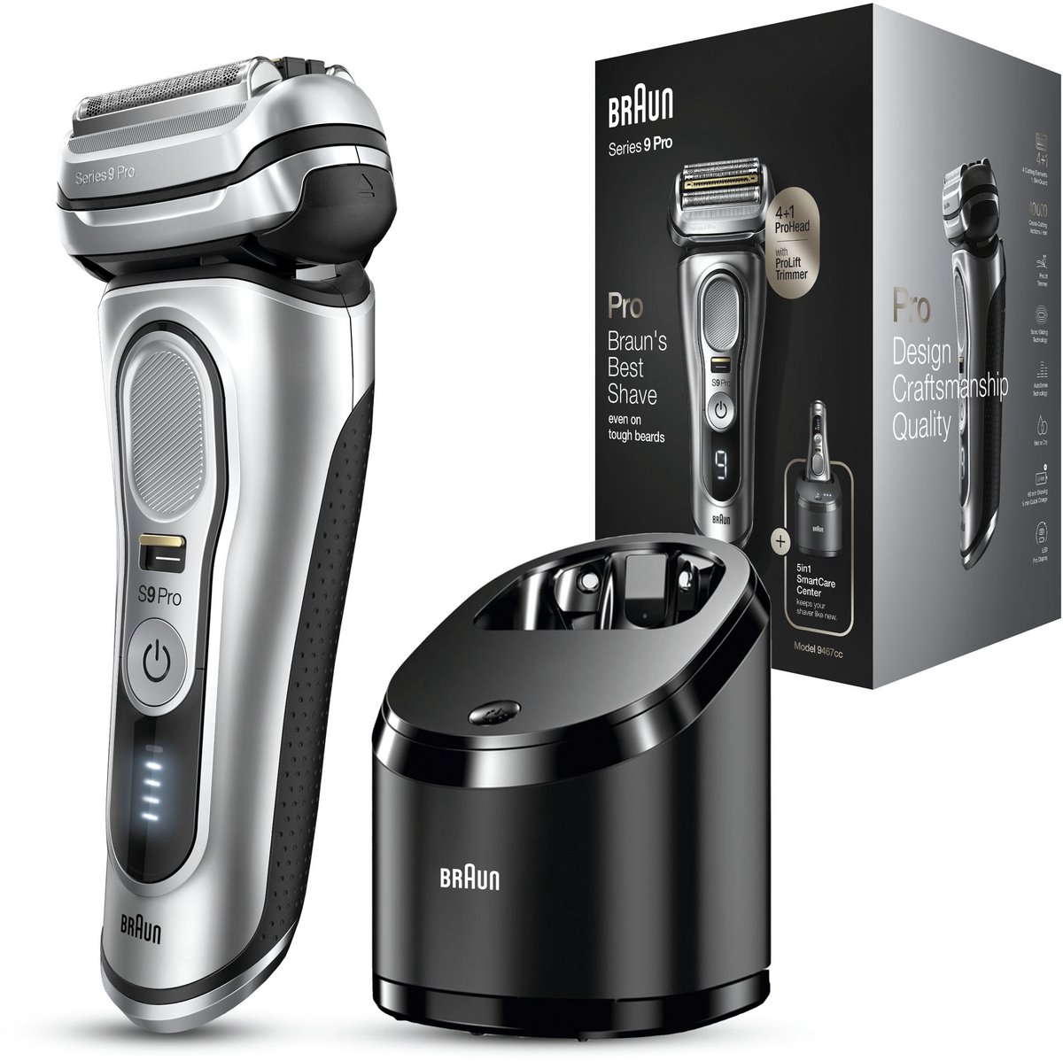 Braun Series 9 Pro 9467cc Scheerapparaat met Oplaadstation - afbeelding 3