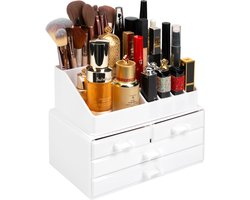 Behave Make Up Organizer - Skincare Organizer - Organizer Make Up - Wit - 5 Lades - 2-Delig