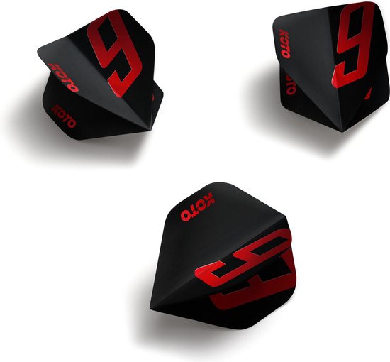 KOTO 9 Edition Metallic NO2 Black & Red - Dart Flights van KOTO — afbeelding 4