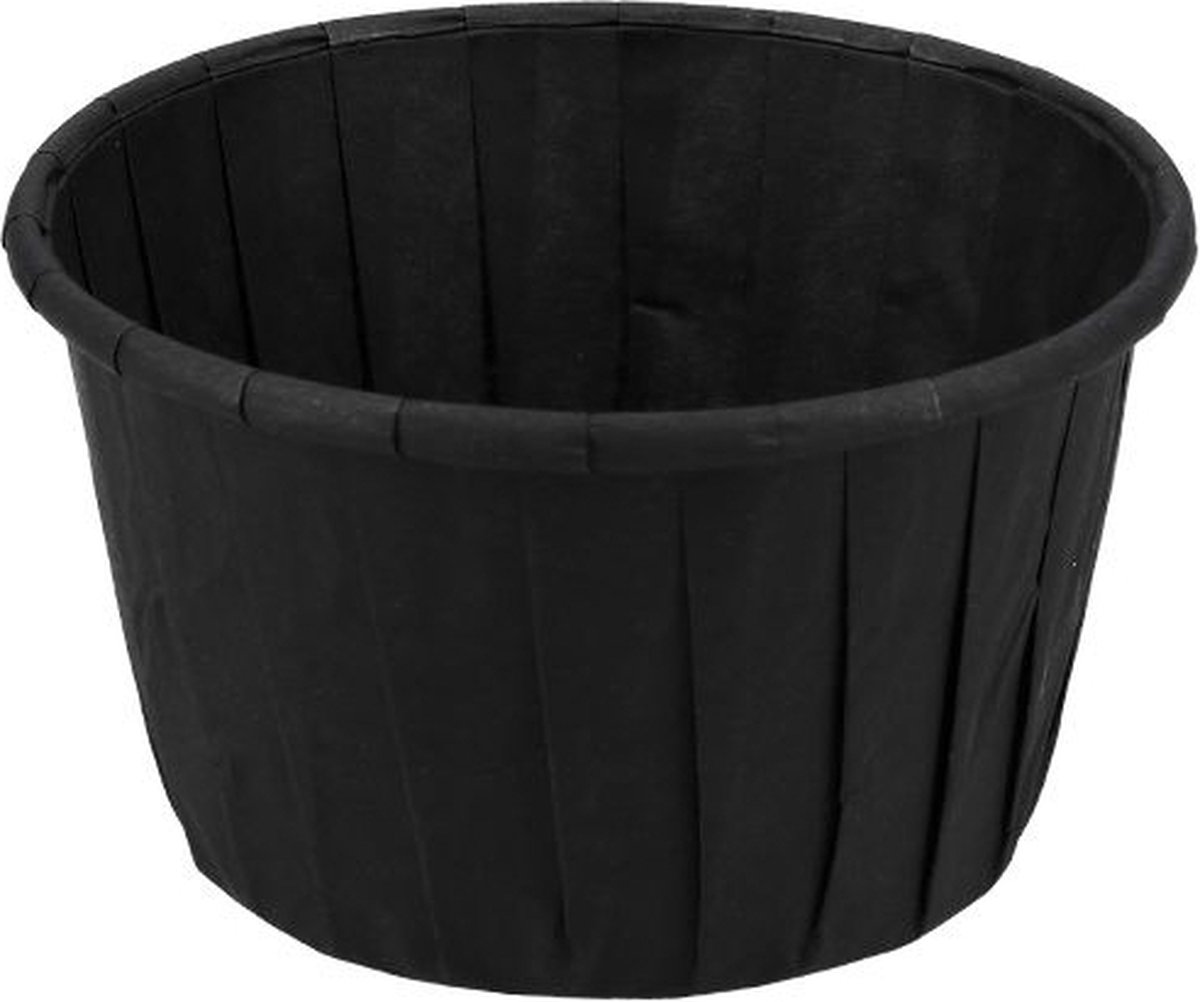 Goedkoopste Souffle Saus Cup Papier 3.25oz 90cc Zwart