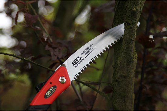 ARSGR-17 Snoeizaag gebogen inklapbaar - 38 cm rood/zwart van ARS — afbeelding 5