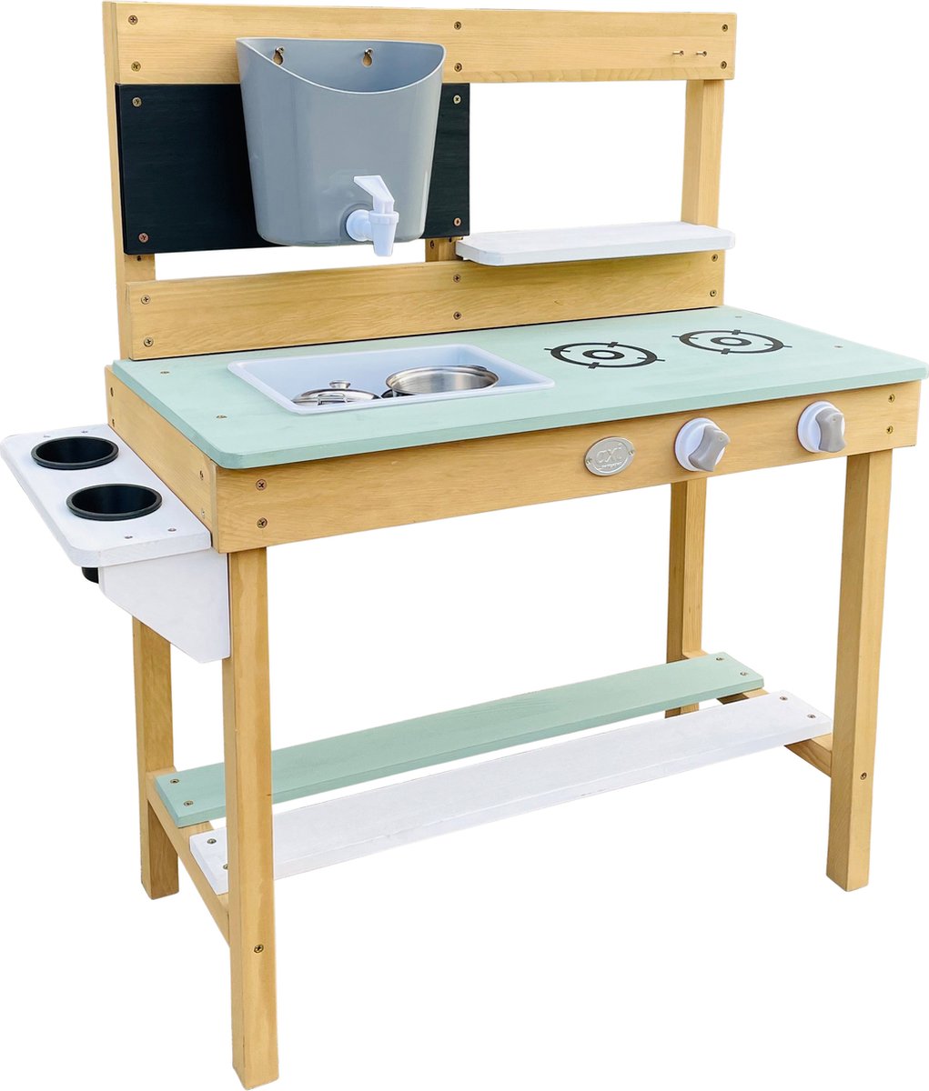 AXI Puck Zand & Water Speelkeuken Bruin/groen - Incl. 6-delige accessoire set - Modder Keuken — afbeelding 18