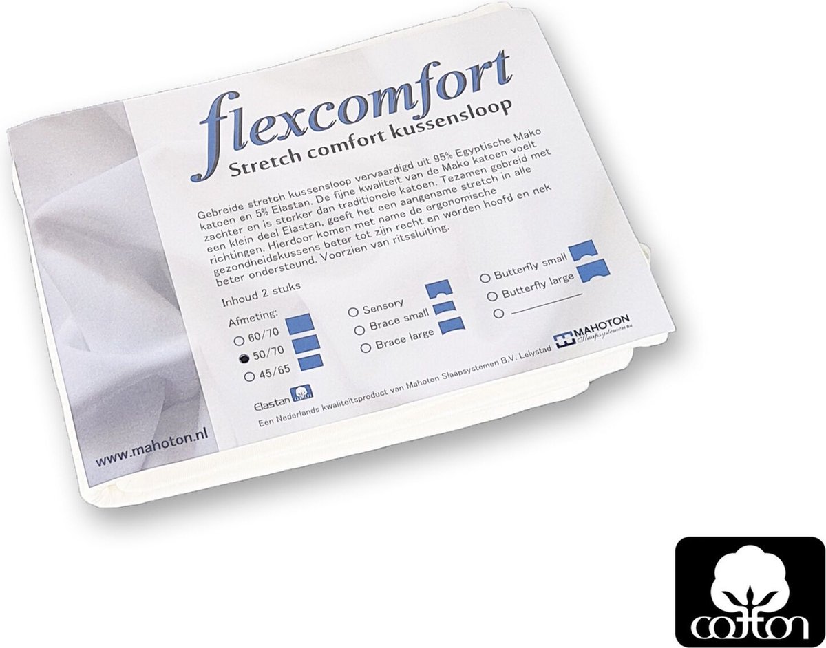 Mahoton Kussenslopen Flexcomfort Grijs Brace