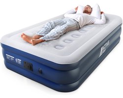 Active Era Premium 1 Persoons Luchtbed – Hoog – Ingebouwde Elektrische Pomp en Geïntegeerd Kussen – 187cm x 99cm x 53cm