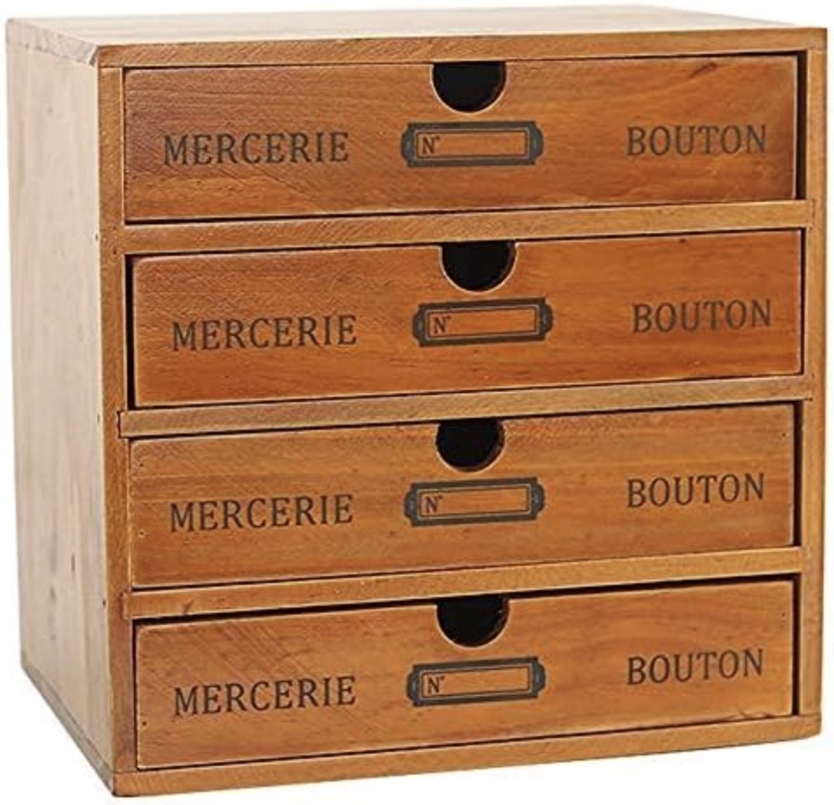 Stellar Bureauladedoos - Opbergdoos - Vintage sieradendoos - Houten kist - Lade-organizer - Kast - Kastje met lades - Houten tafelkastje - Organizer - Sieradenkistje - Houten kist met lade