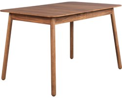 Zuiver Glimps Uitschuifbare Eettafel 120/162x80 cm Hout Walnoot - Bruin