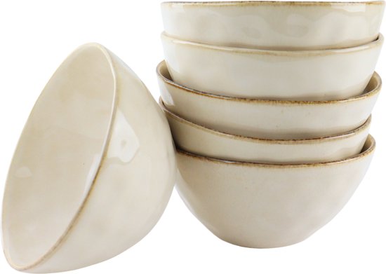 Bols à Soupe OTIX - 6 Personnes - Beige - 620ml - Céramique