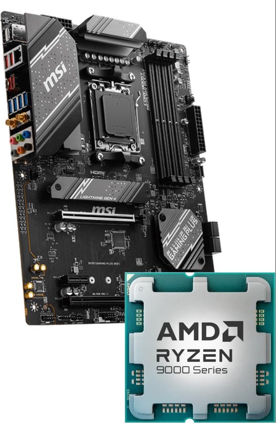Azerty Combo MSI 9600X Kit - B650 Gaming Plus WiFi - AMD Ryzen 5