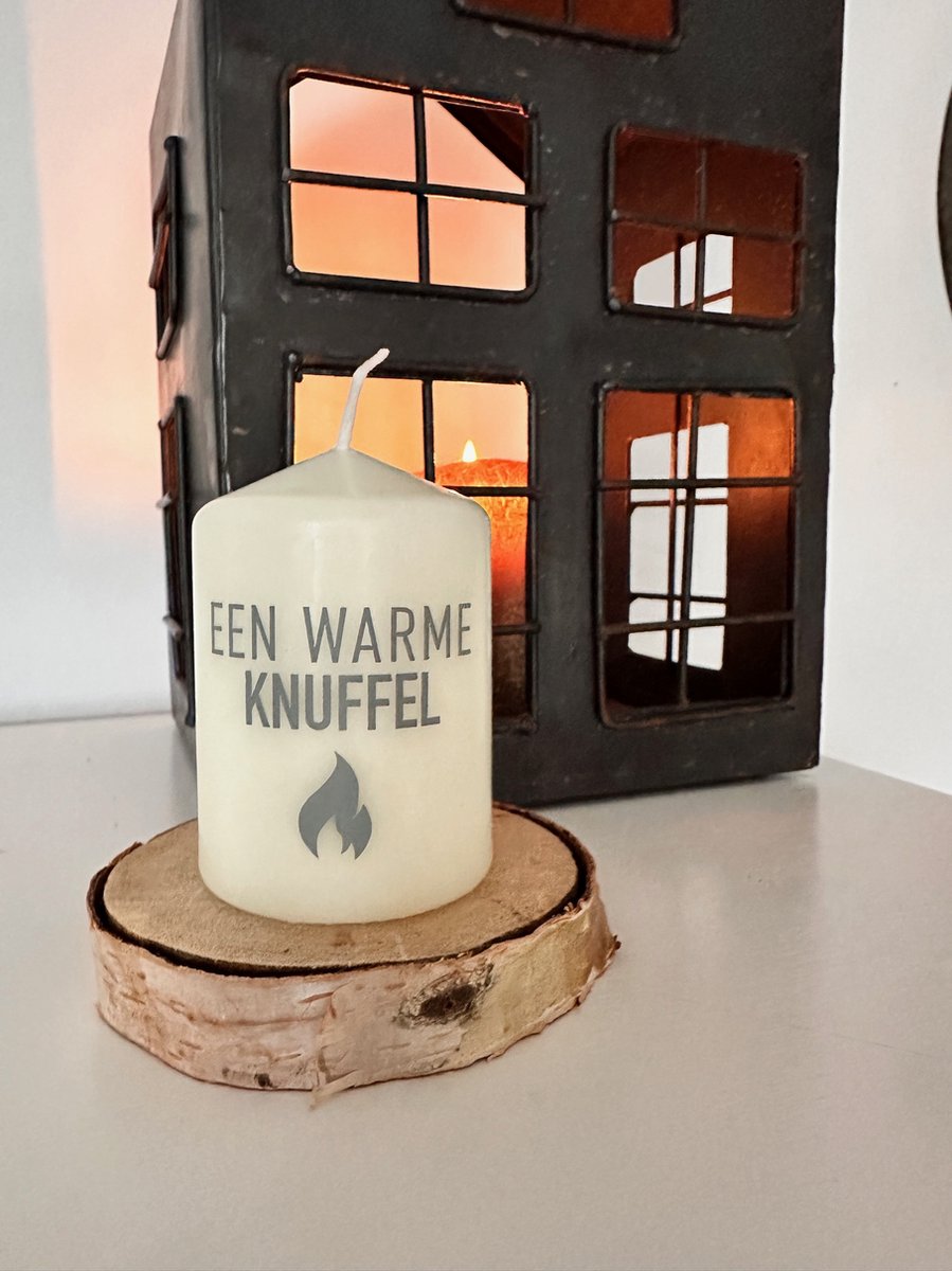 Kaars - Troostkaars - Warme Knuffel - Persoonlijke boodschap - Hart onder de riem - Herdenkingskaars AF-TK19-376 WK