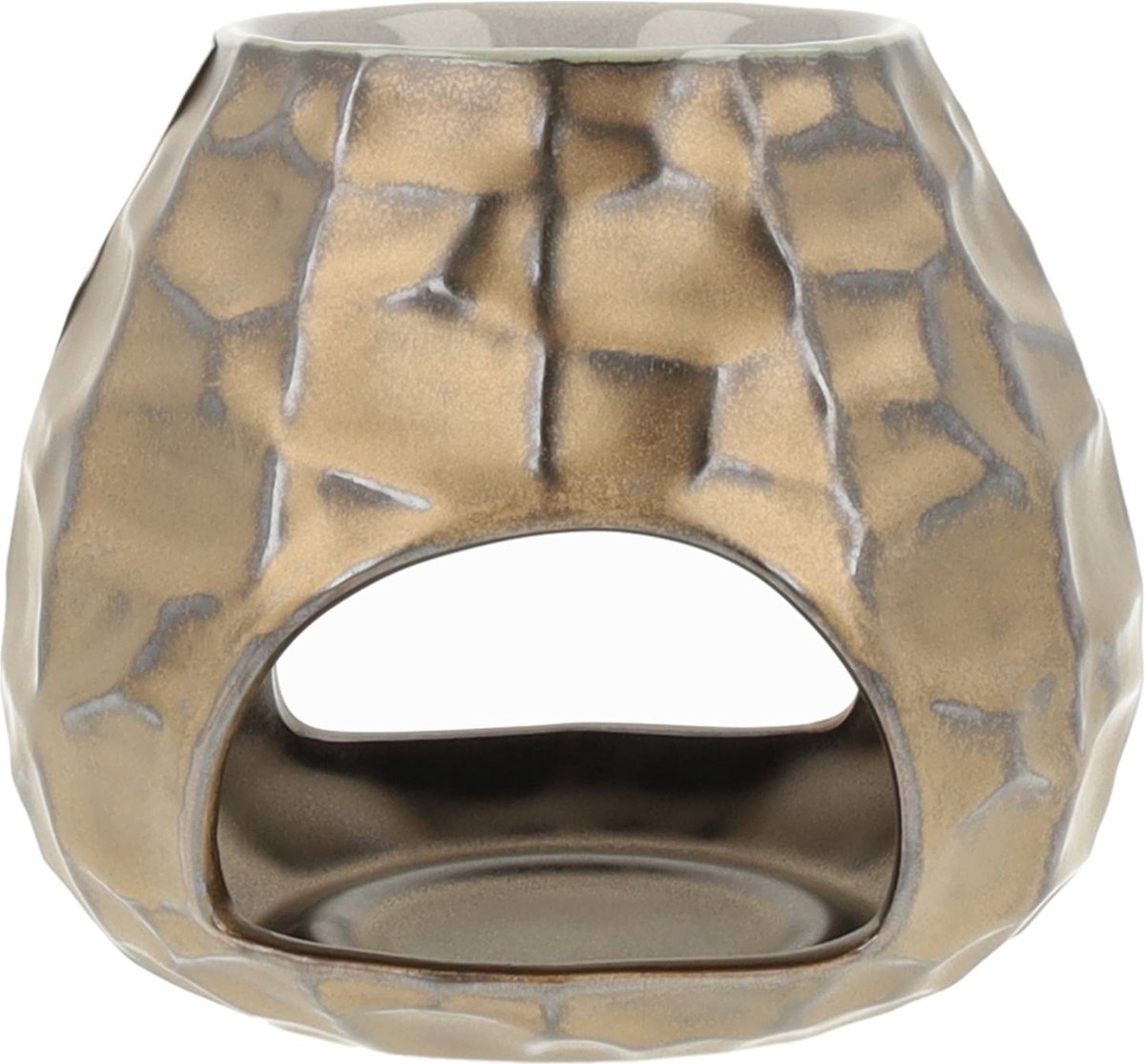 Scentchips® Bol Gebeiteld Waxbrander - Geurbrander - Oliebrander - Wax Melts Brander - Aromabrander - Ook Geschikt Voor Essentiële Oliën - Geurolie - Waxmelts - Brons