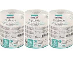 Glorex Keratex gips - 3x - 3 meter x 8 cm - zwangere buik gipsen - hobby gips - huidvriendelijk gips