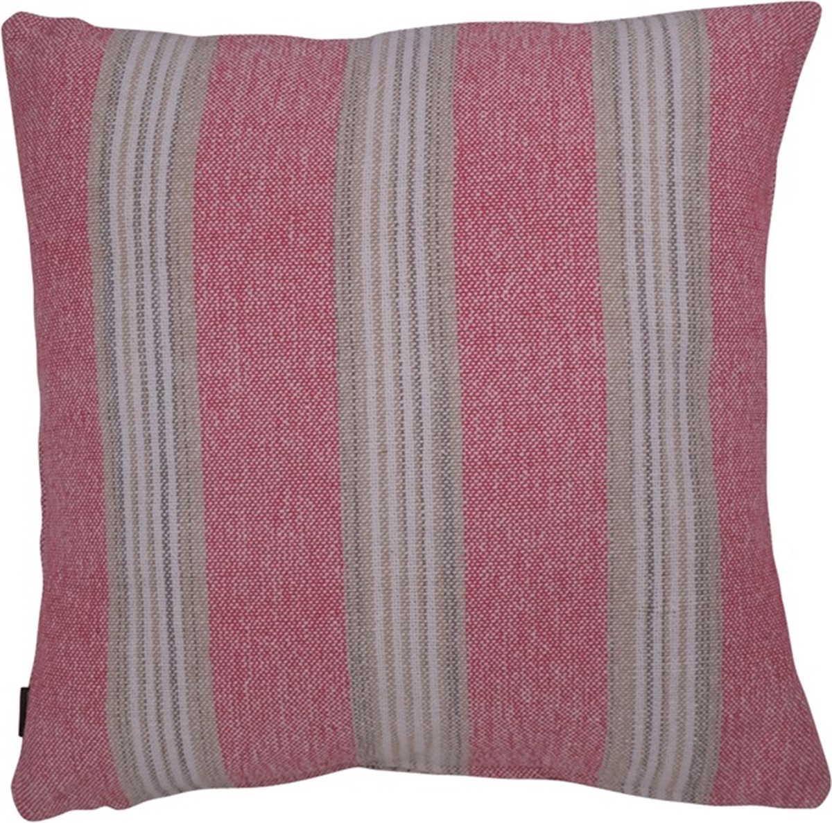 Linen & More Kussen Vertical Stripe Dark Roze | 45 X 45 | Sierkussen Voor Woonkamer Of Slaapkamer