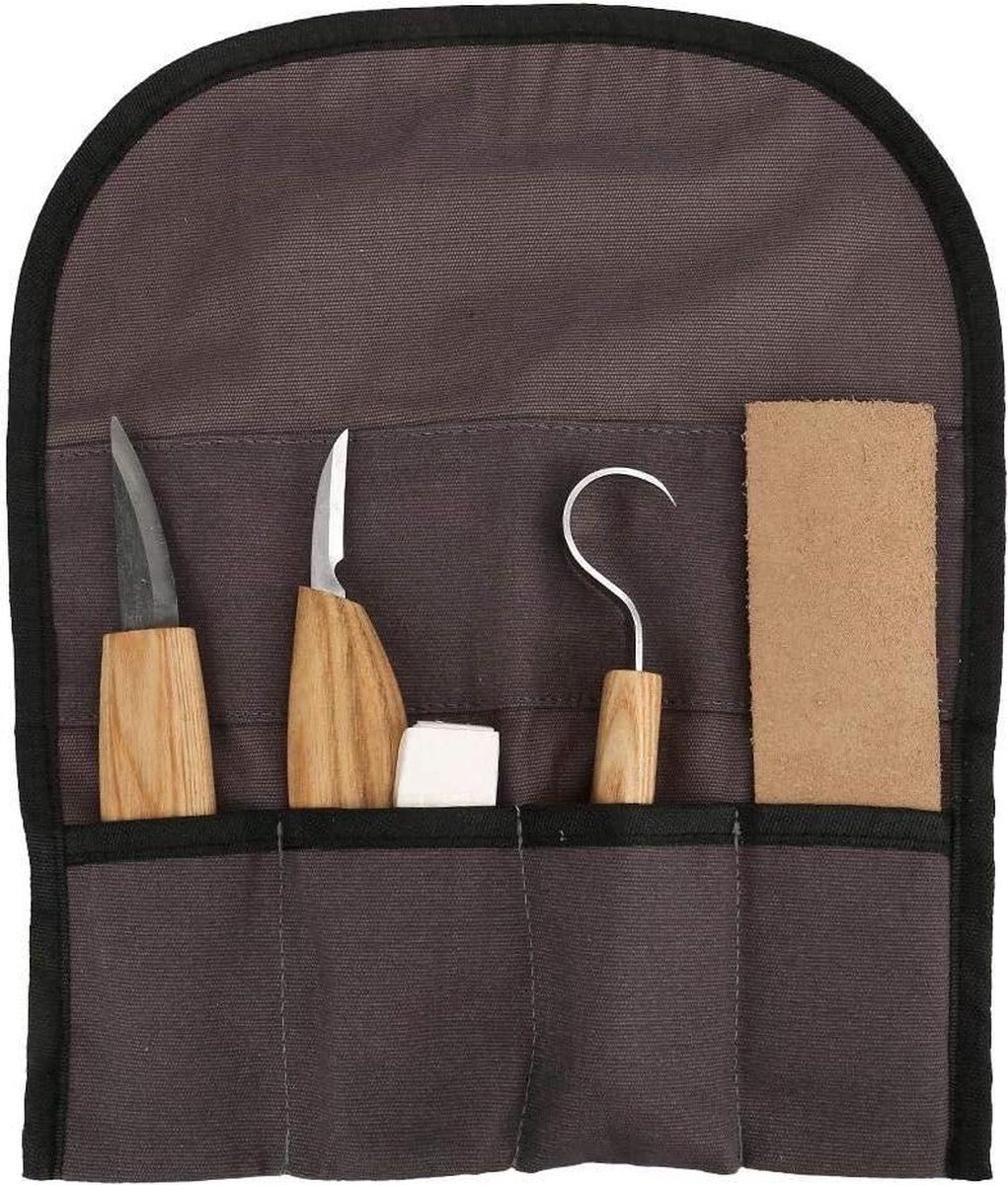 High Manganese Steel Hand Carving Tool Set - 5Pcs for Beginners - Woodworking