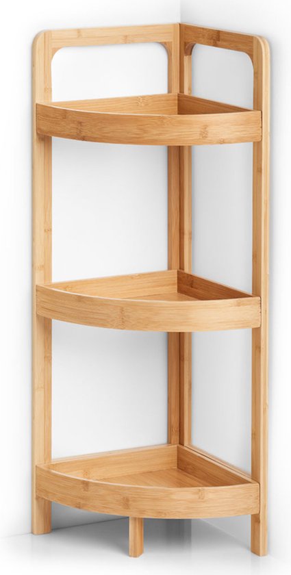 Hzuaneri Badkamer Opbergkast, Klein Hoek Vloer Kabinet met Deur en Planken, Smal Toilet Papier Kabinet, Badkamer Organisator met Verstelbare Plank, voor Kleine Ruimten, Zwart BC08206X