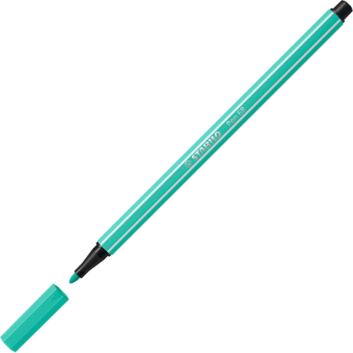 STABILO Pen 68 - Premium Viltstift - IJs Groen - per stuk — afbeelding 5