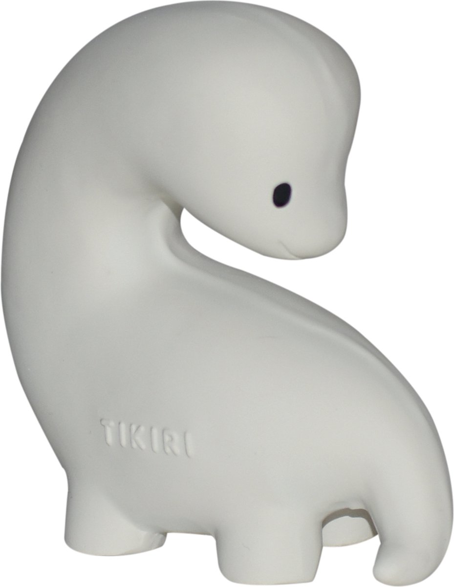 TIKIRI Mijn Eerste Dinosaurus - Brachi - Natuurlijk Rubber - Met Belletje - 0 Jaar