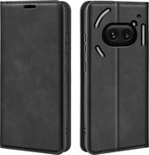 Nothing Phone (2a) Hoesje - Luxe Wallet Bookcase (Magnetische Sluiting) - Zwart - GSM Hoesje - Telefoonhoesje Geschikt Voor Nothing Phone (2a)