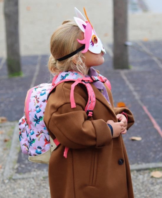 Pick & Pack Unisex Birds Rucksack – Aus Recycelten Wasserflaschen, Mit Kordelzug, Buntes Vogelmuster