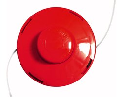 Nemaxx draadspoel met automatisch indrukken dubbele draadkop draadkop maaikop nylon snoerrol grasmaaier toebehoren reservespoel voor benzine bosmaaier 1 Stuk rood