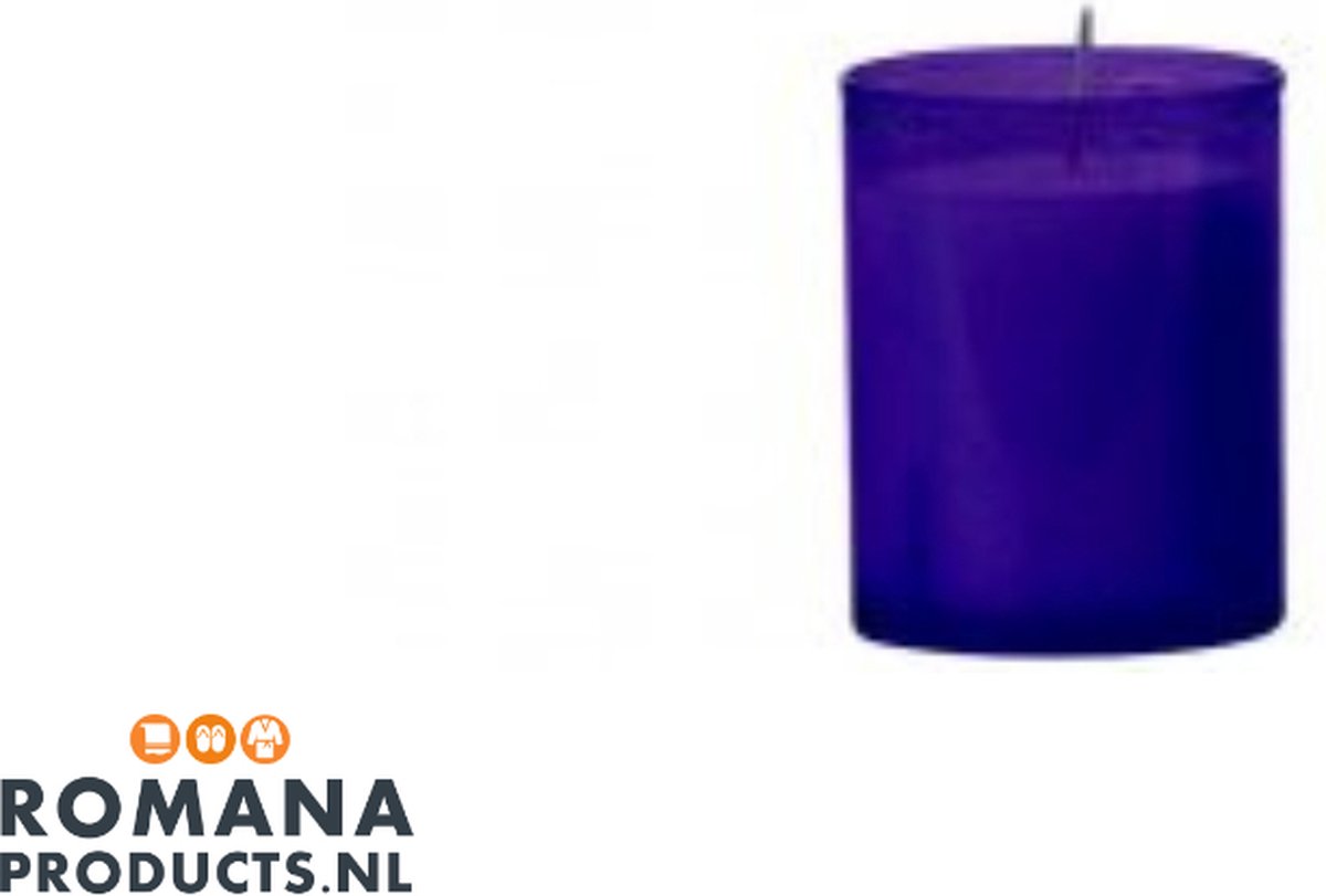 Romana Products Refill Kaarsen 24 uur 100 stuks - Paars - Langdurige Brandduur - Voor Decoratief Gebruik