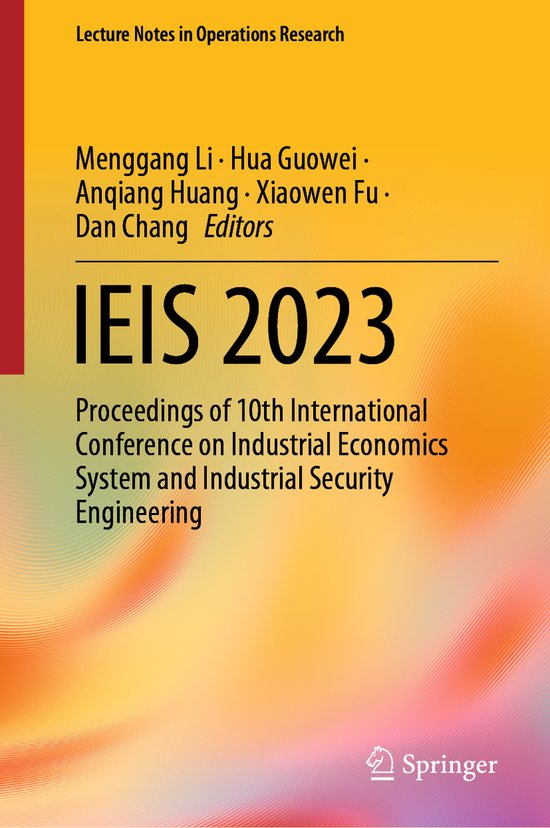 Lecture Notes in Operations Research- IEIS 2023 - cover