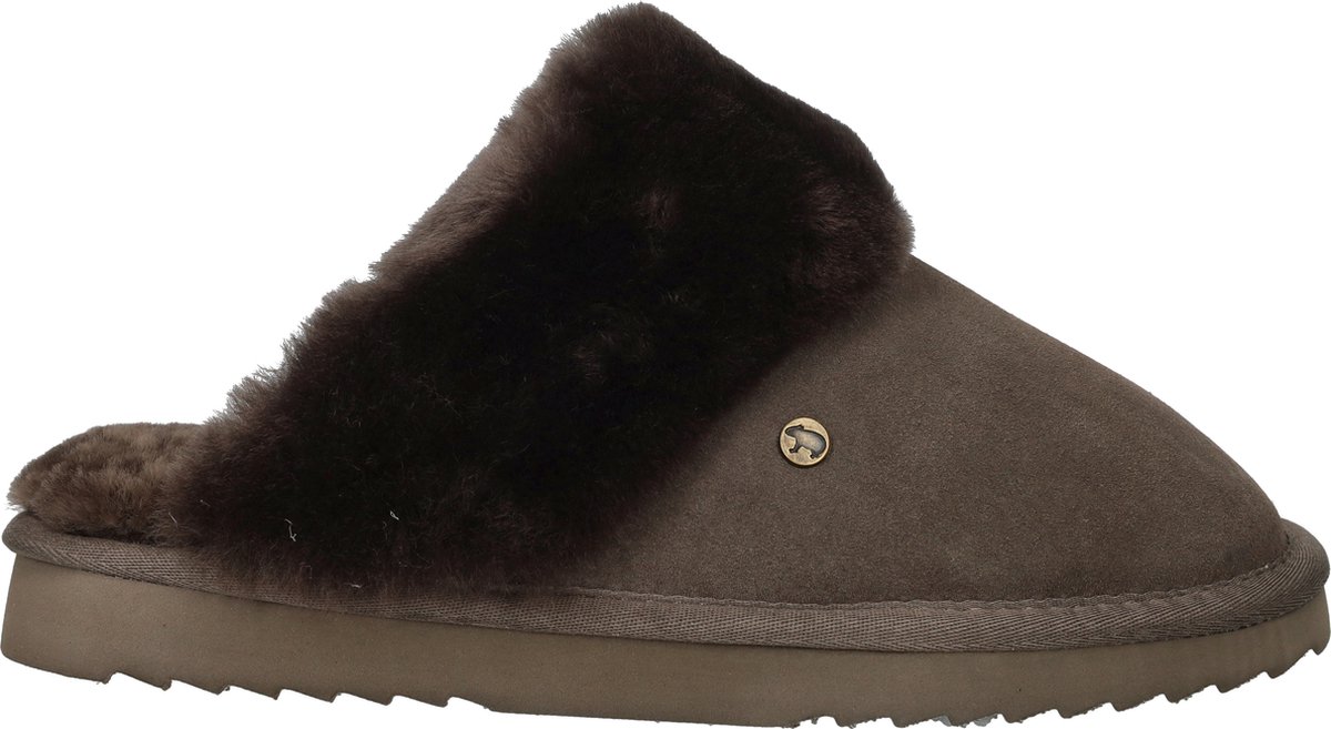 Warmbat Flurry Suede Dames Sloffen - Grijs