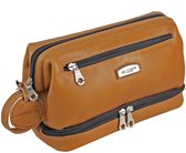 HAROLD'S Cuir Trousse de toilette Country Toilet Bag Cognac Marron clair