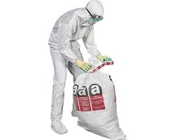 25x | Asbestzak met dubbele binnenzak 80x120cm | 25KG | 80L