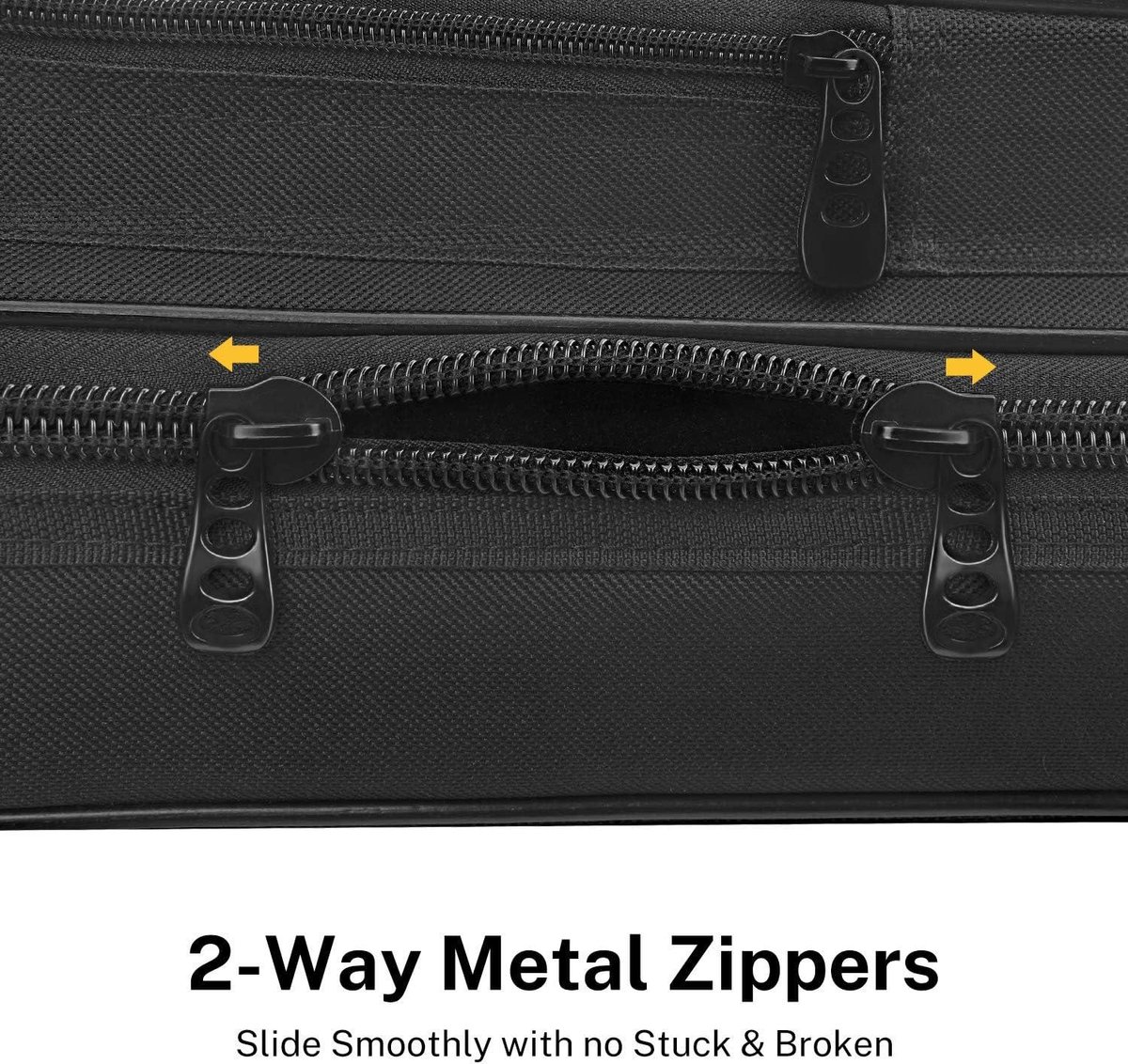 Donner Akoestische gitaar gigbag 40/41 inch, 5 mm dikte rugzak zachte solide gitaarkoffer met verstelbare riemen, waterbestendige non-woven interieur dikker sponspad met zak, zwart, akoestische tas