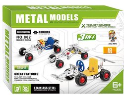 foto van Metalen Constructieset Voertuigen 3in1