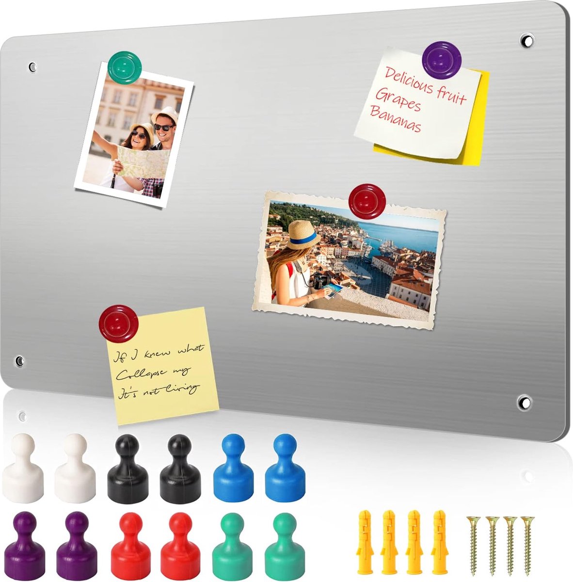Magneetbord dienblad zwart 59,5 cm | MAGNEETBORDEN | Mix&Match Kdo
