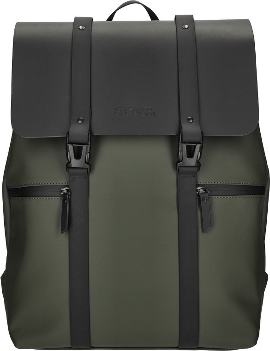 Enrico Benetti Glasgow Laptopugzak - 17 inch - Olijfgroen