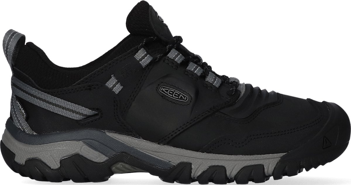 Chaussures De Randonnée Keen Ridge Flex Homme - US 9 - Gris/Noir - Imperméables - Occasion