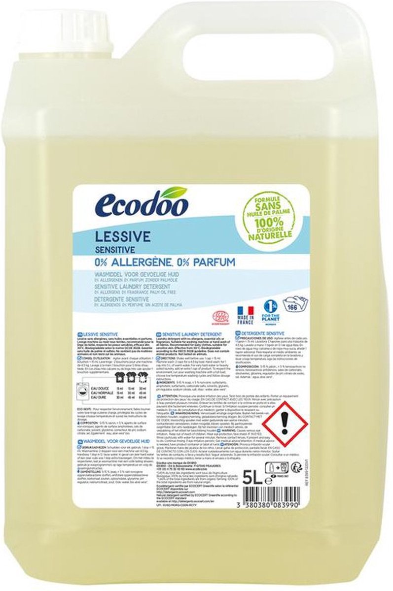 Goedkoopste Ecodoo Hypoallergeen Vloeibaar Wasmiddel 5L Grootverpakking