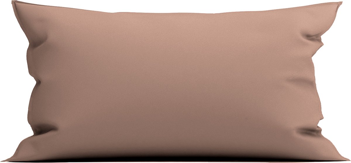 Yellow Kussensloop Percale - Kussenhoes van 40x80 cm - 1 stuk - 100% Katoen-Perkal - Roze