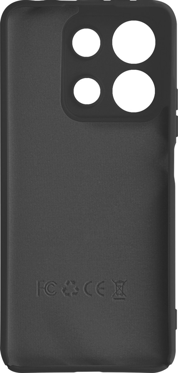 Avizar Hoes Geschikt voor Xiaomi Redmi Note 13 Pro 4G Halfstijve zachte aanraking, Zwart