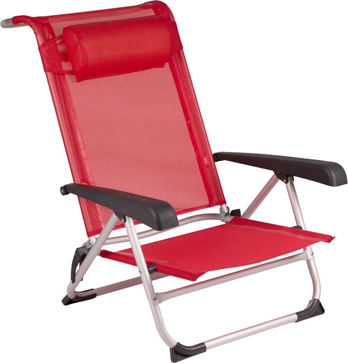 Bol.com Bo-Camp - Strandstoel - Saint-Tropez - Rood aanbieding