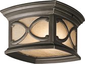 Kichler LED Buitenlamp Franceasi | 2X E27 Max 60W | IP44 | Dimbaar | Olde Bronze