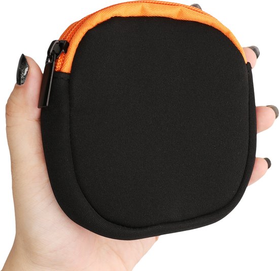kwmobile hoesje voor e-bike display - Waterdichte display cover elektrische fiets - Van neopreen in mat zwart / oranje van kwmobile — afbeelding 4