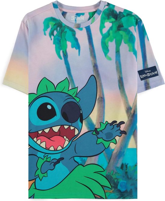 Lilo & Stitch Tropical Heren T-shirt - meerkleurig - L