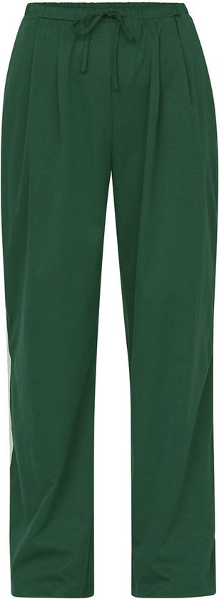 SISTERS POINT Gogo-pa - Dames Broek - Dark green/cream - Maat M