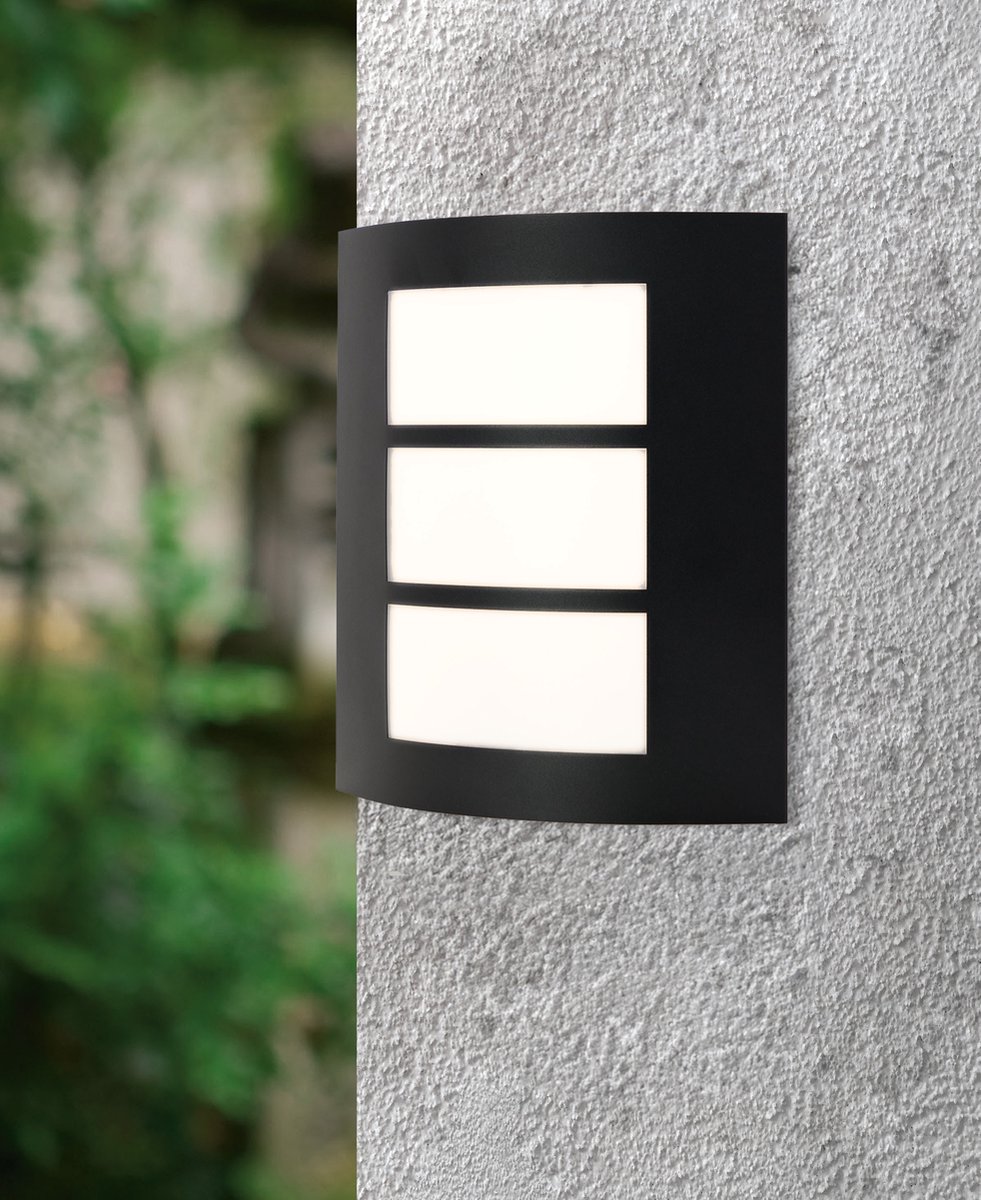 EGLO Rascino-E buitenwandlamp Zwart/Wit E27 26 cm