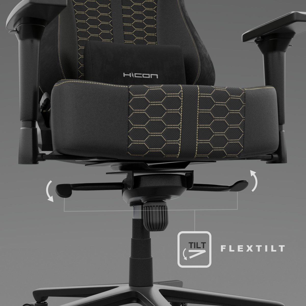 HICON Gamestoel Legend Zwart Ergonomisch Comfort - afbeelding 2
