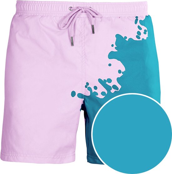 SEA'SONS jongens kleurveranderende zwemshort blauw-roze - 152