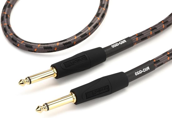 Câbles pour instruments série Black Gold de 20 pieds/6 m