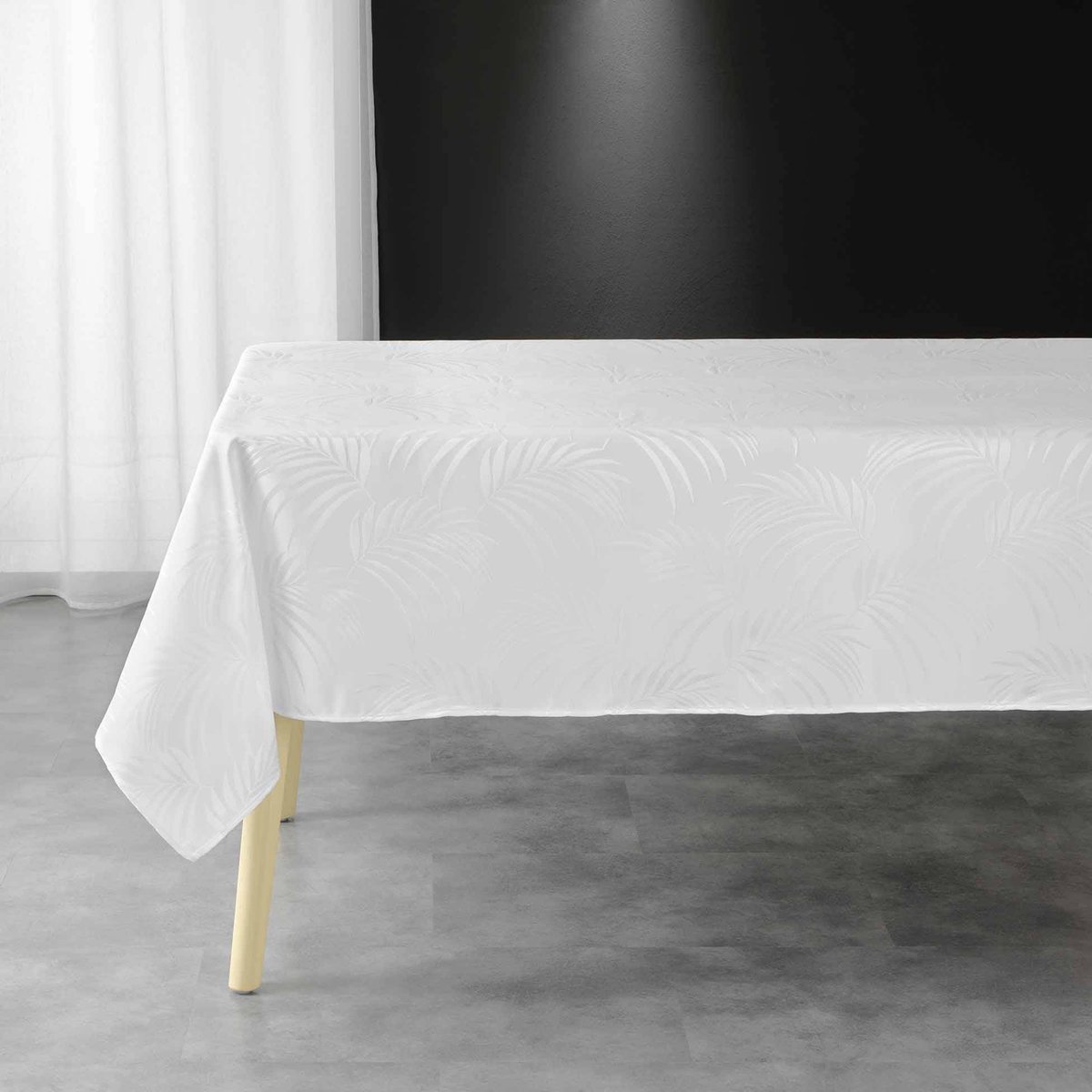 Geweven tafelkleed PLUMETTE, rechthoekig, 140 x 240 cm