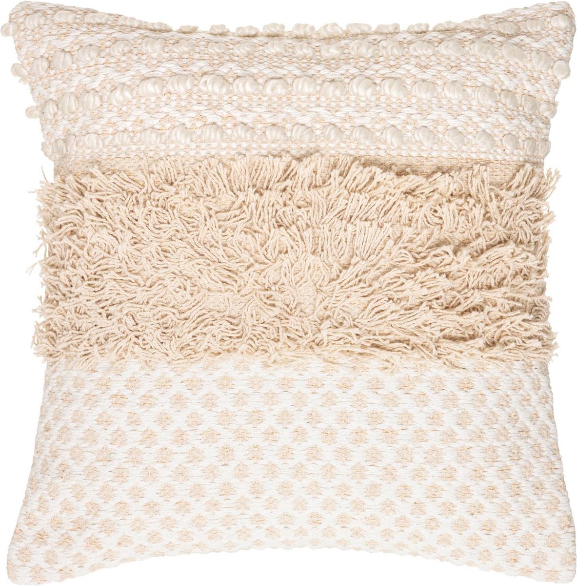 Decoratief kussen Cot Sand, katoen, boho, 40 x 40 cm