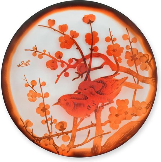 UN PLAT PEU PEU EN VERRE CAMEO 'SPAIRS'